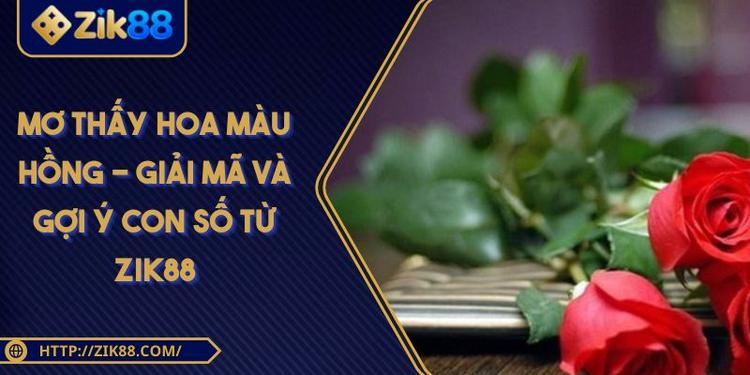 Mơ Thấy Hoa Màu Hồng - Giải Mã Và Gợi Ý Con Số Từ ZIK88