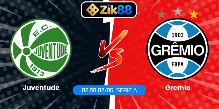 Soi Kèo Juventude Vs Gremio (02:00 02/06, Serie A)